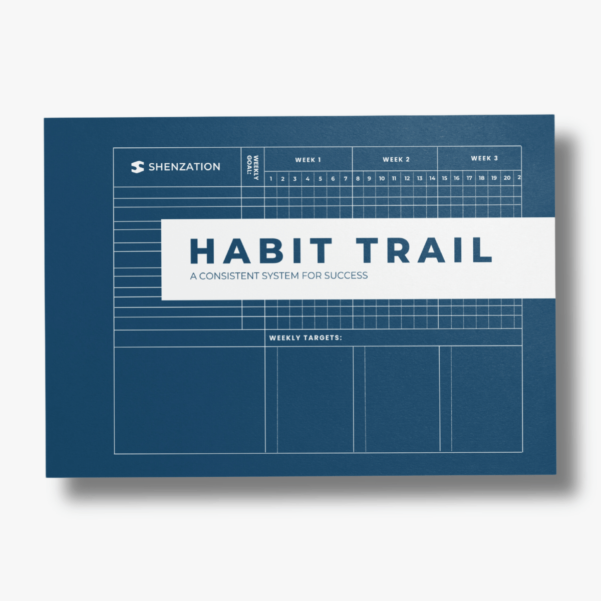 Habit Trail daily and weekly paper habit tracking cards