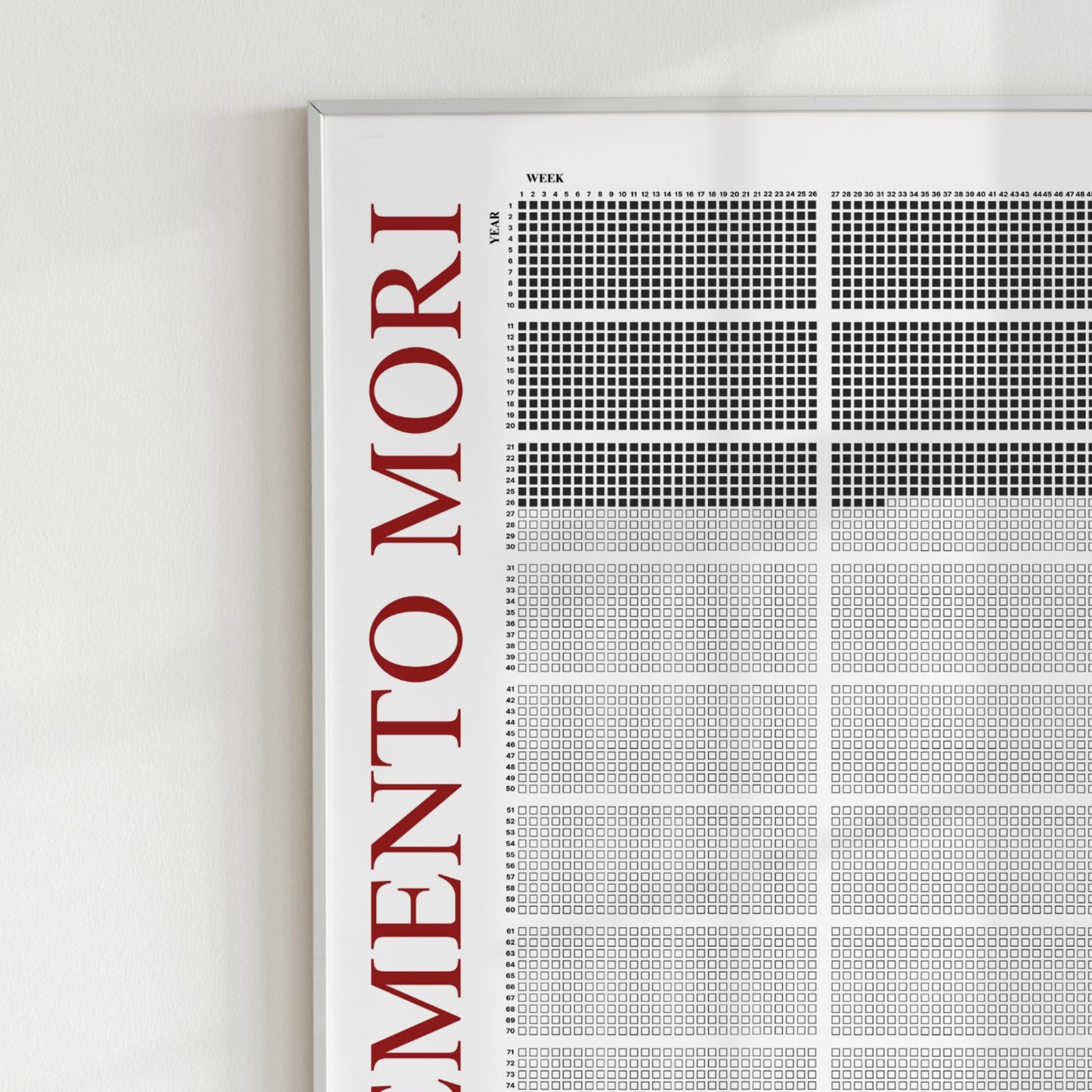 MEMENTO MORI | LIFE CALENDER [RED]