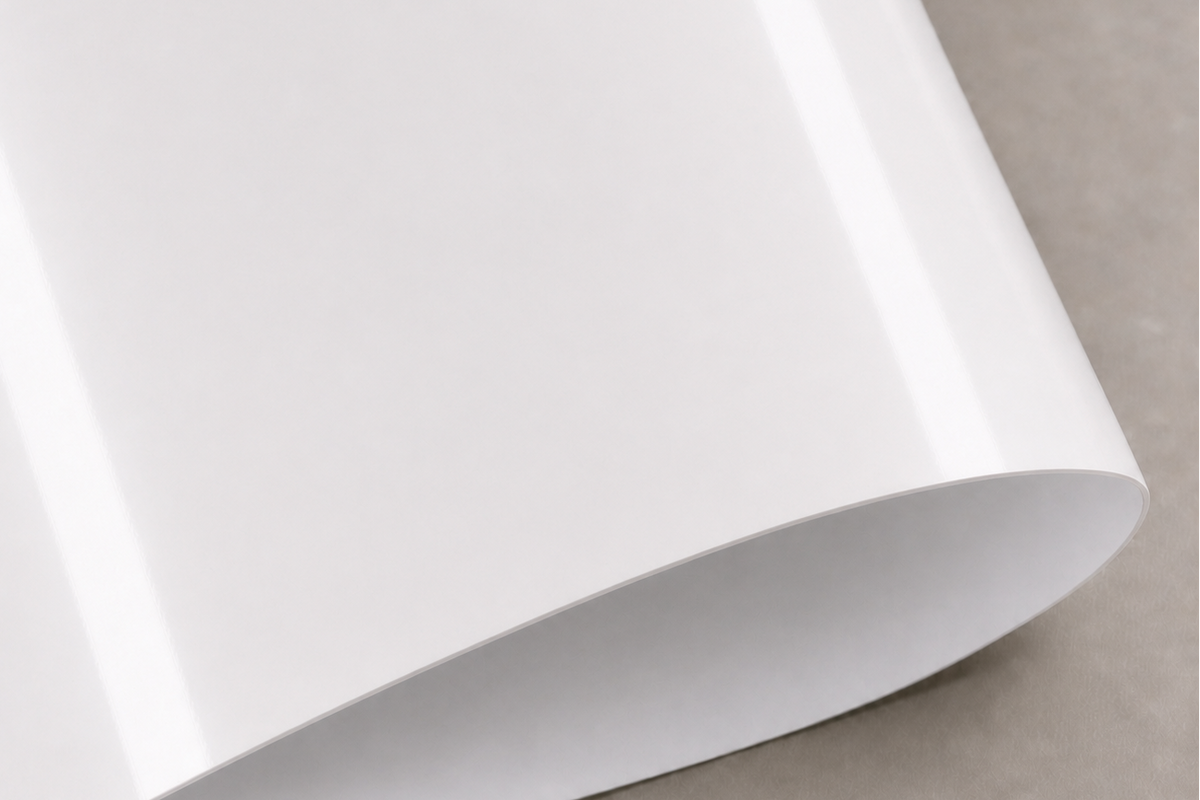 Close-up of the Shenzation EPIC Calendar Signature gloss-laminated PVC finish