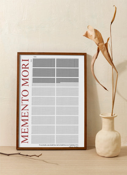 MEMENTO MORI | LIFE CALENDER [RED]