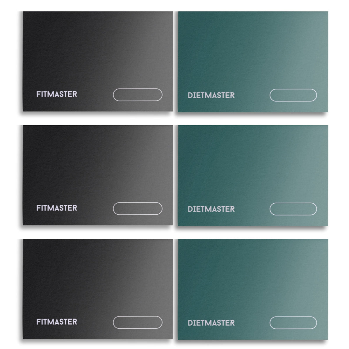 Three pairs of Fitmaster and Dietmaster notebooks