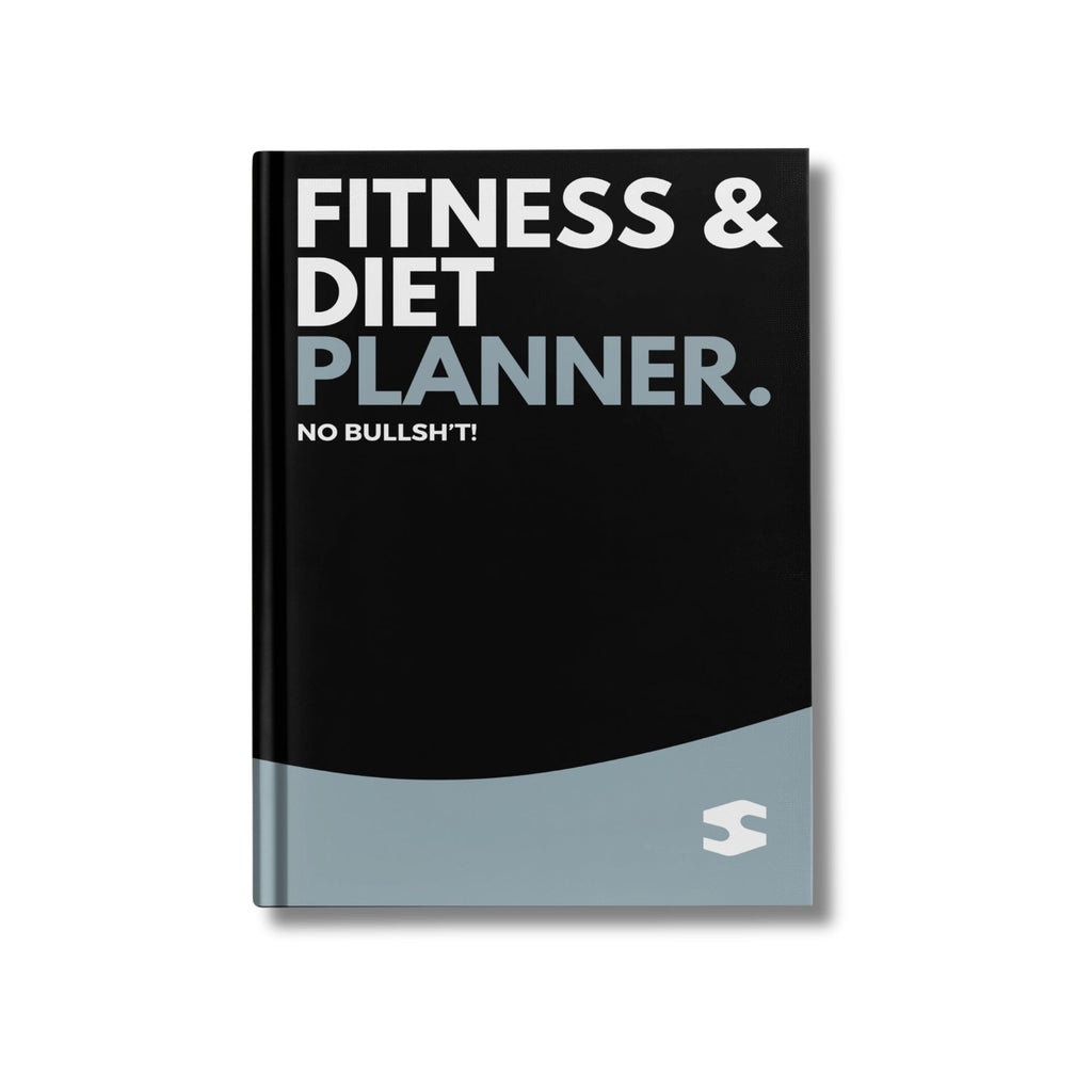 Men's and Women's Undated Daily Fitness Diary with habit tracker front view
