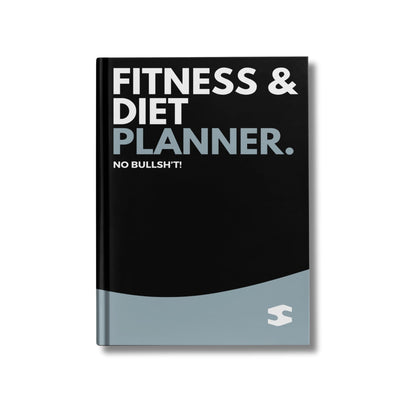 Men's and Women's Undated Daily Fitness Diary with habit tracker front view