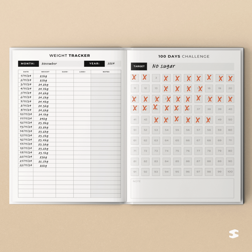 Fitness & Diet Planner | Workout Journal - Nutrition & Habit Tracker