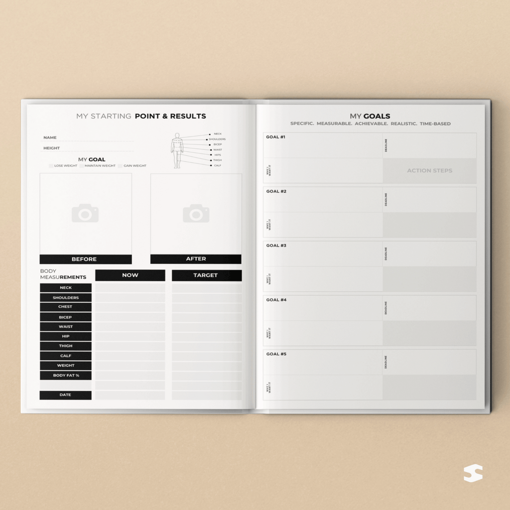 Fitness & Diet Planner | Workout Journal - Nutrition & Habit Tracker