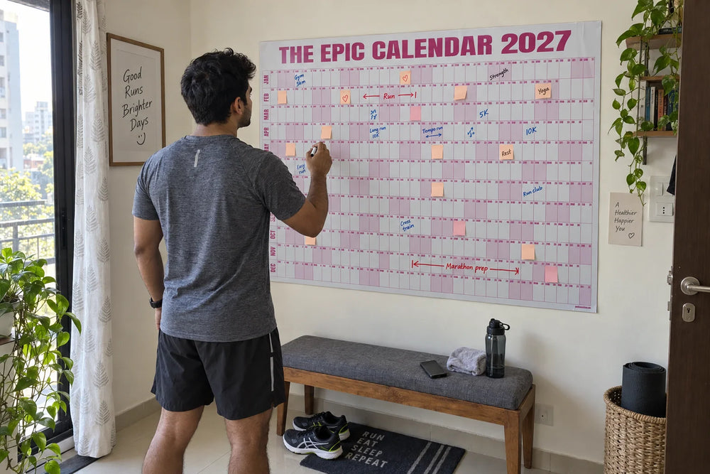 Illustrative Indian runner mapping training periods