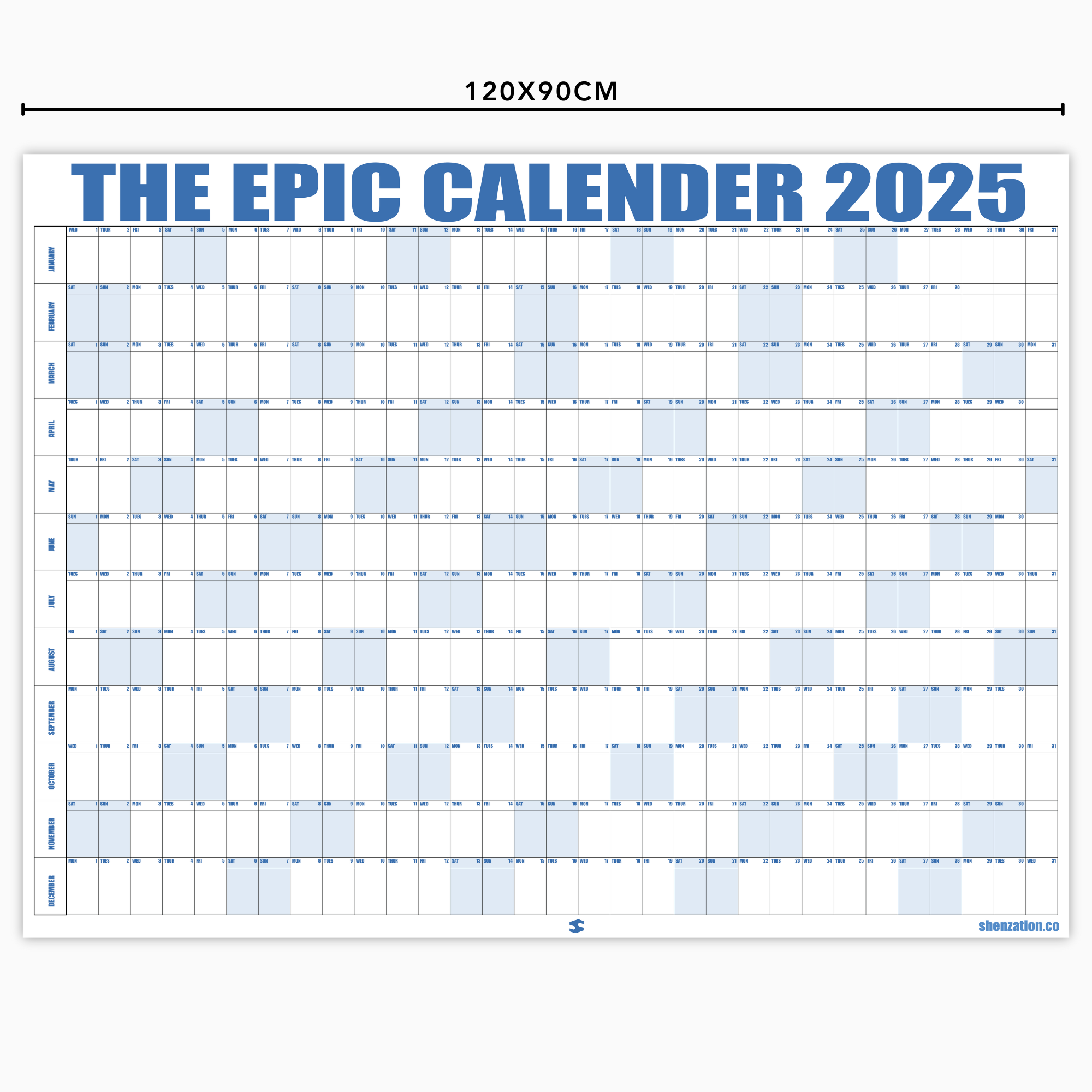 The Epic Calender | 2025