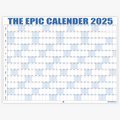 Oversized wall calendar year-at-a-glance studio view