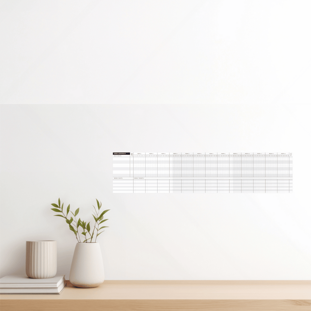 Habit Trail | 6-Month Habit Tracker System - Daily & Weekly Goal Cards Journal