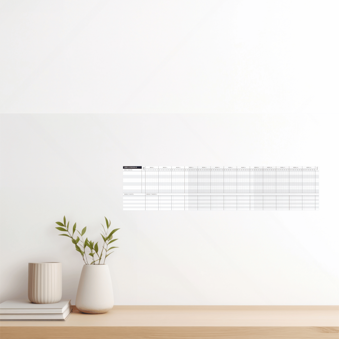 Habit Trail | 6-Month Habit Tracker System - Daily & Weekly Goal Cards Journal