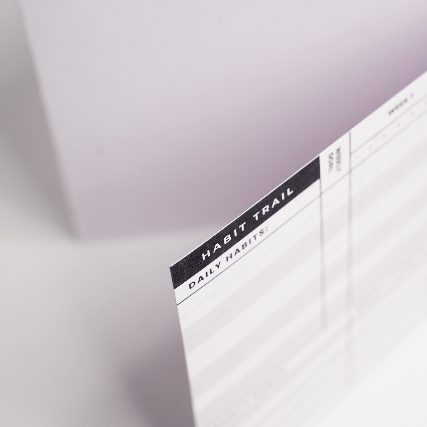 Habit Trail | 6-Month Habit Tracker System - Daily & Weekly Goal Cards Journal