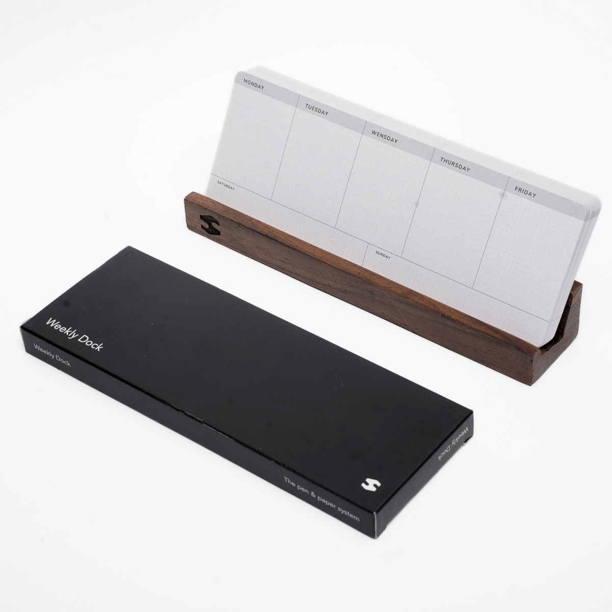 Weekly Dock holder and closed black card box